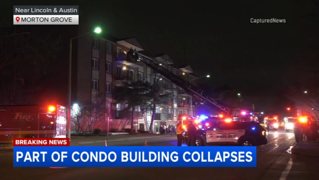 Morton Grove news: Partial condo building collapse in 5900-block of Lincoln Avenue prompts evacuation, road closure