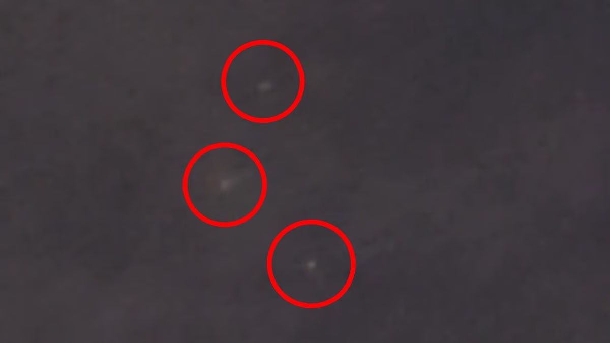 Mysterious trio of UFOs 'chasing each other' seen over New York City