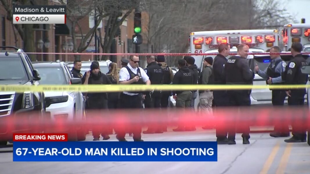 Near United Center, Chicago shooting today kills 67-year-old man by West Madison and South Leavitt streets; CPD questioning 2