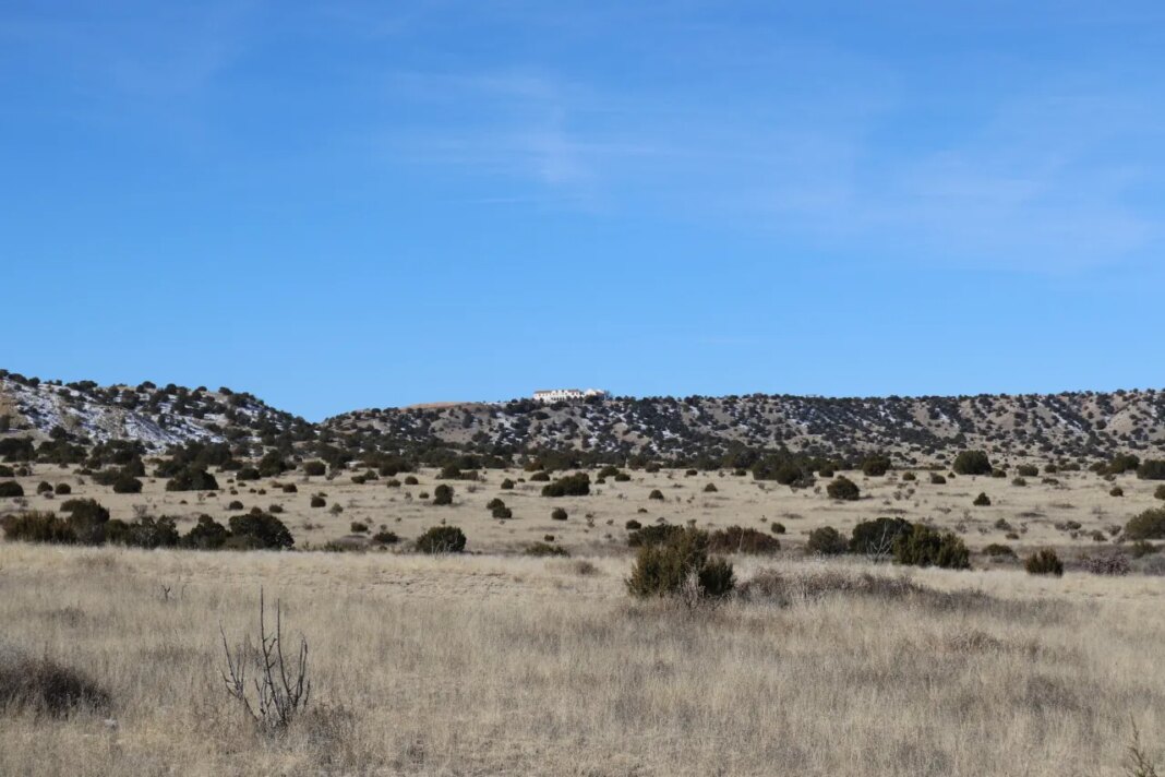 San Rafael Ranch, which was previously owned by Jeffrey Epstein and called the Zorro Ranch, is seen, Jan. 31, 2026, near Stanley, N.M. (AP Photo/Savannah Peters)