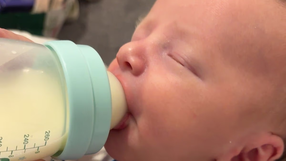 Newborn baby boy spent months in agony after unwittingly being fed with THREE 'toxic' baby formulas