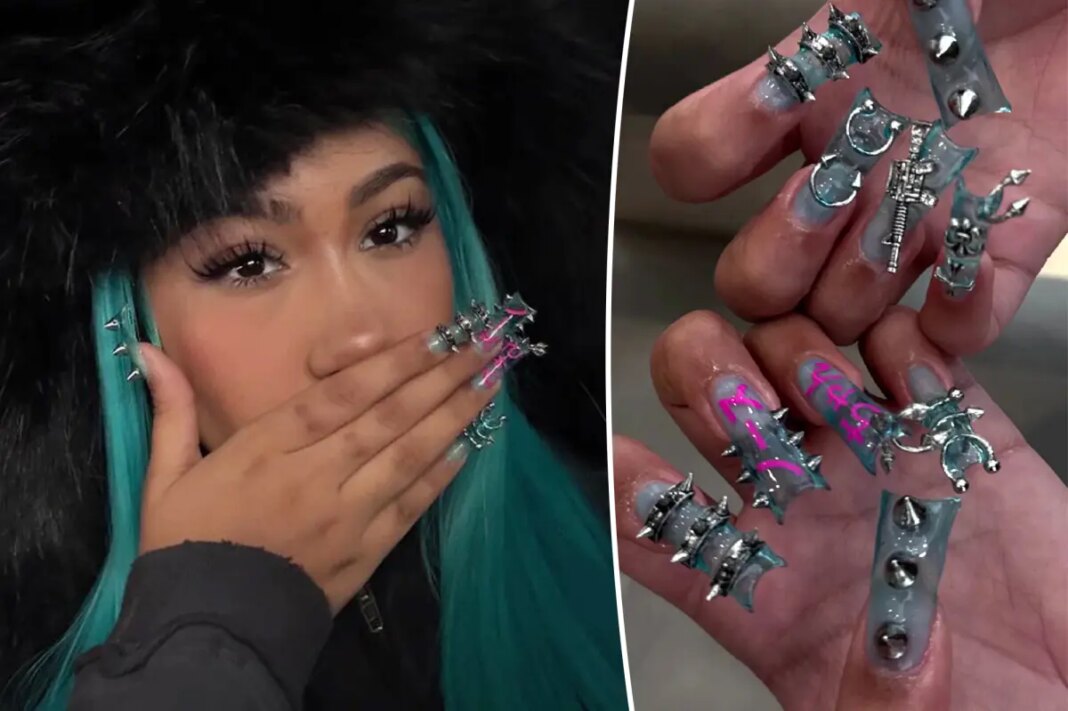 North West, 12, debuts daring new manicure with spikes, piercings after backlash