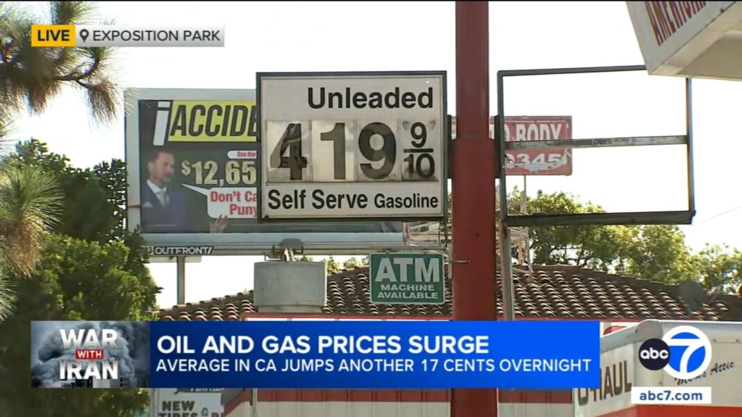 Oil and gas prices rapidly rise as Iran war shows no signs of letting up