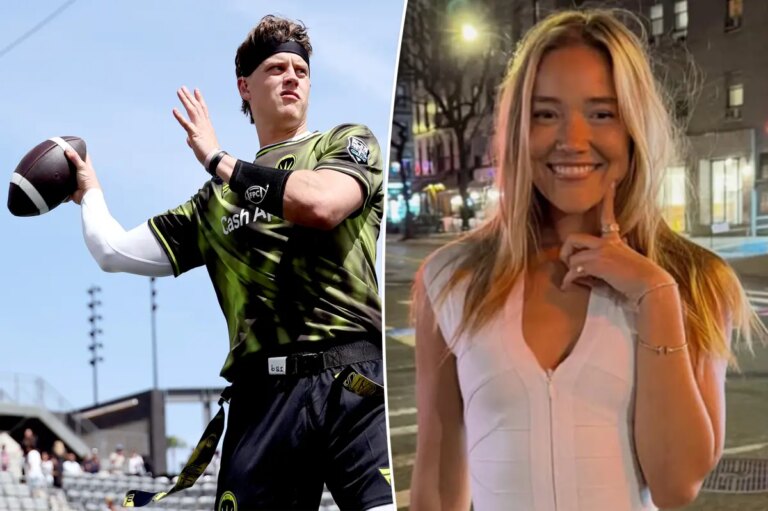 Olivia Ponton Rallies for Joe Burrow at Star-Studded Fanatics Flag Football Classic