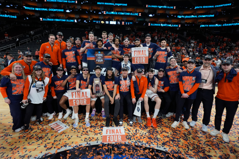 Stunning Victory: See How the Illini Celebrate Their Epic Final Four Triumph!