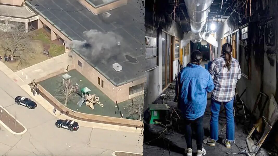 Photos reveal devastation inside Michigan synagogue after attack