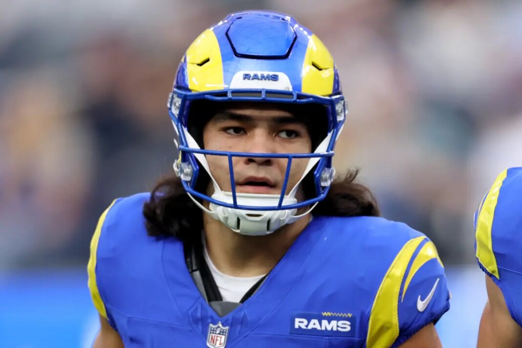 Puka Nacua all smiles coaching football amid bite lawsuit