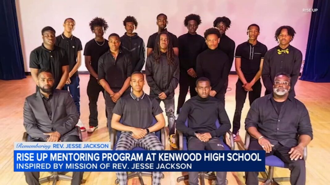 Rise Up, Kenwood Academy mentorship program, giving more opportunities to young Black men, like volunteering at Rainbow PUSH