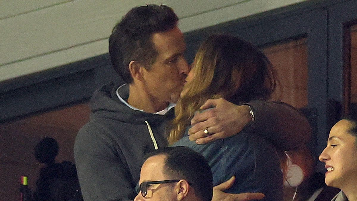 Ryan Reynolds receives good luck kiss from Blake Lively as nervous Wrexham owner cheers on Welsh underdogs in mammoth FA Cup clash with Chelsea - but dramatic game ends in heartbreak