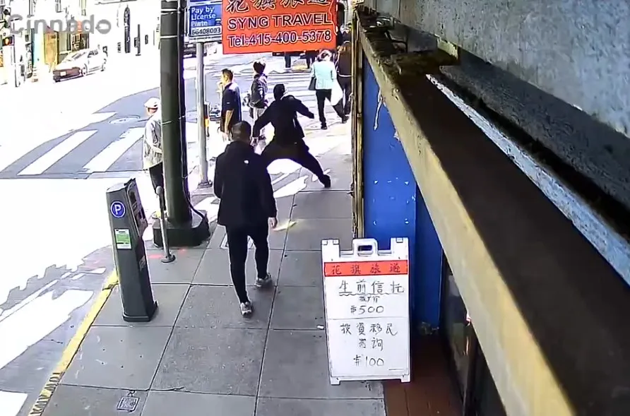 Shocking daylight stabbing in San Francisco's Chinatown caught on video