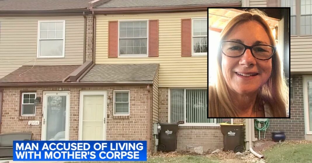 Son walked past mother's decomposing body for 2 weeks while he ordered food to her home until neighbor couldn't take the smell anymore, cops say