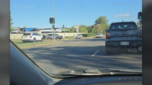 Suburban manhunt under way in Brisbane for shirtless man accused of ramming police car