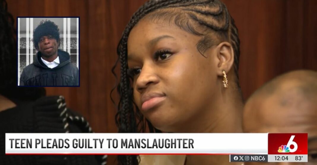 Teen admits stabbing boyfriend to death while 'horseplaying' after grabbing knife for protection because she couldn't find her pepper spray