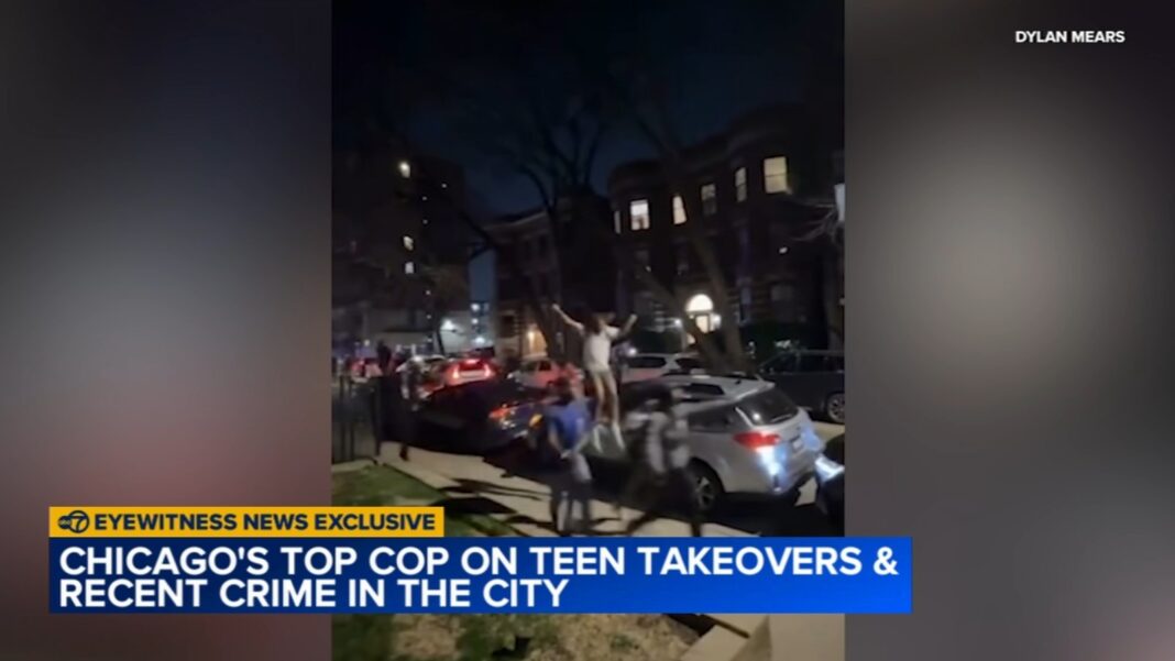 Teen takeover Chicago video: 16-year-old girl arrested, cars vandalized during Hyde Park takeover; Supt. Larry Snelling weighs in