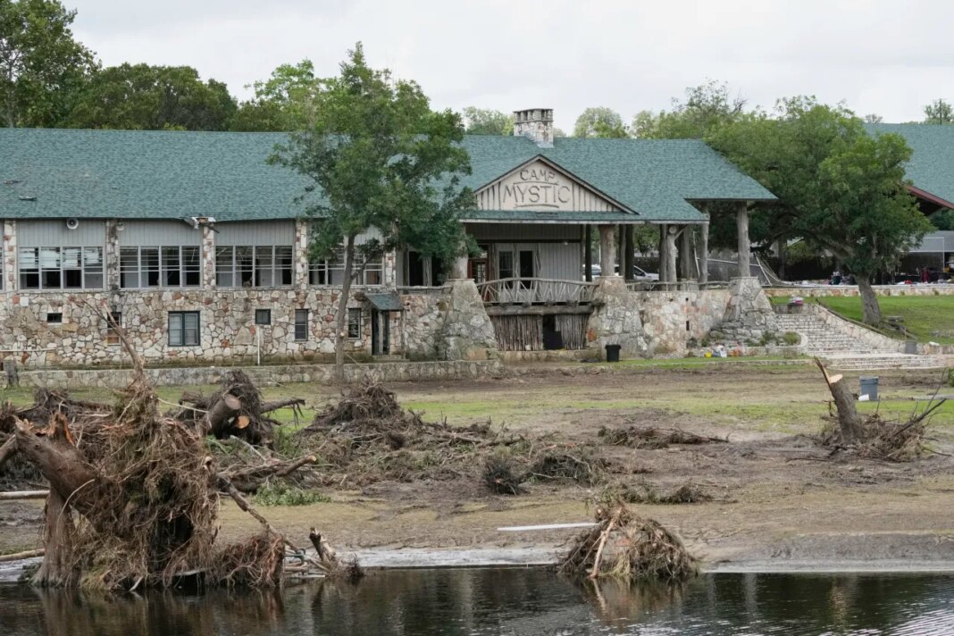 FILE - Camp Mystic in Hunt, Texas, on July 9, 2025. (AP Photo/Ashley Landis, File)