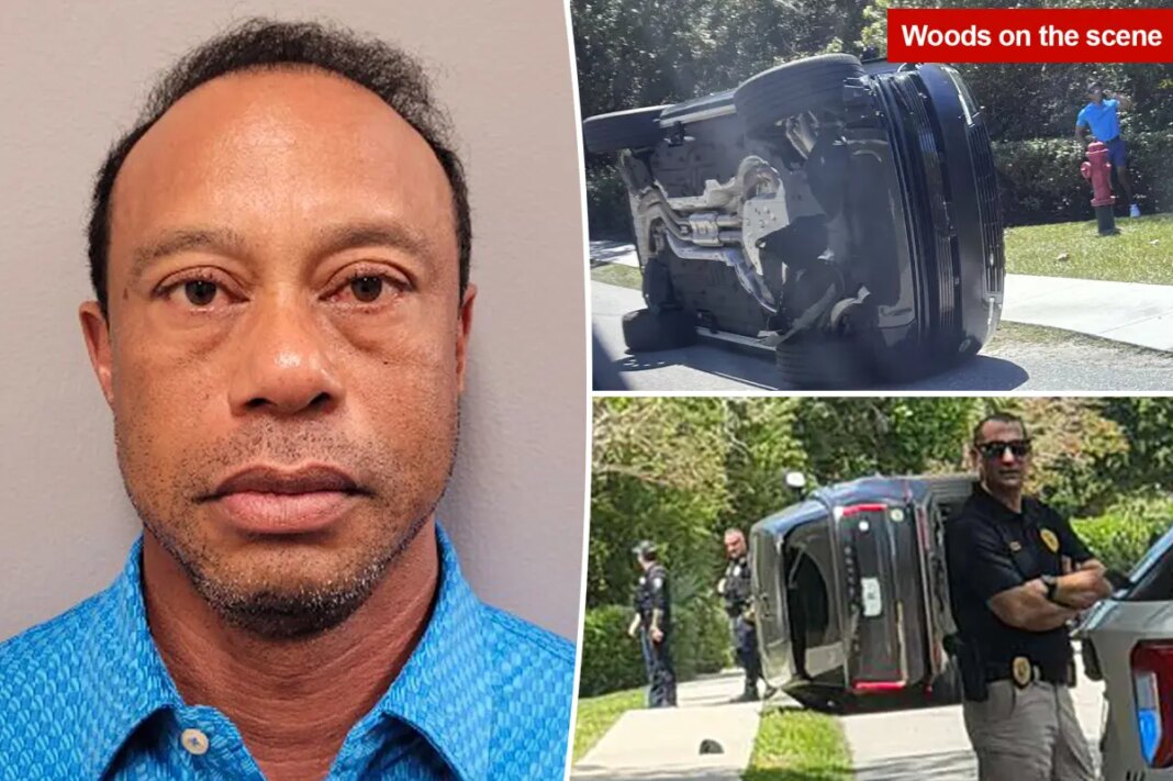 Tiger Woods’ bloodshot-eyed mugshot released after Florida car crash, DUI arrest