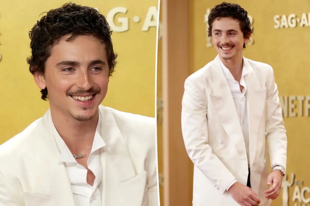 Timothée Chalamet wears Cartier on SAG Actor Awards 2026 red carpet without Kylie Jenner