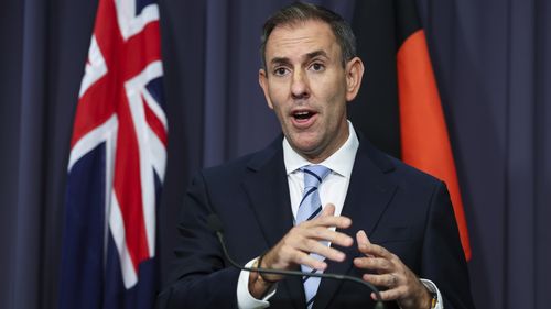 Treasurer Dr Jim Chalmers during a press conference at Parliament House in Canberra on Tuesday 17 March 2026. 