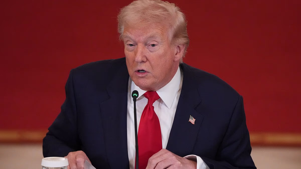 Trump rails against paying college athletes... as Tiger skips event