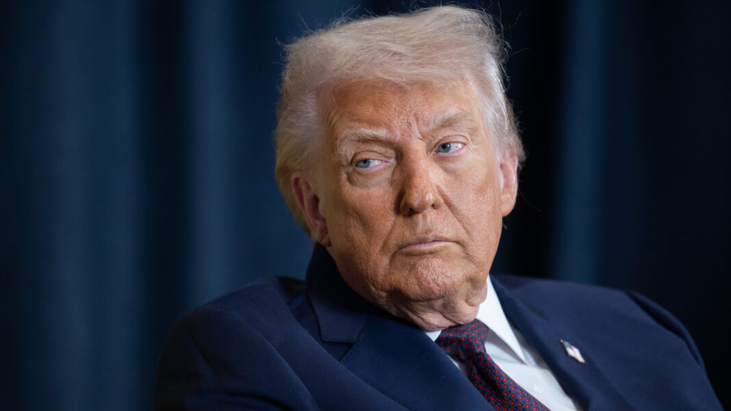 Trump's Wonky High-Gloss Combover Fails To Hide Bald Spots During Graceland Visit