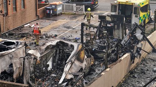 Two arrested over arson attack on UK Jewish charity's ambulances
