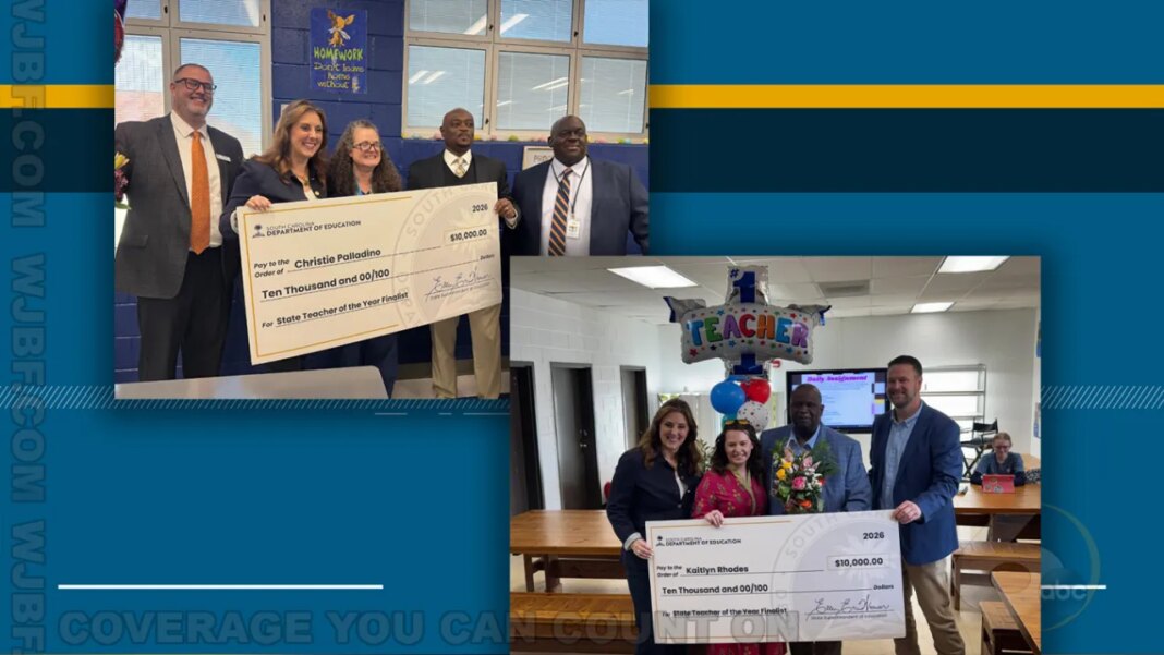 Two local teachers named finalists for SC State Teacher of the Year