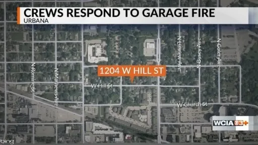 Urbana Fire Dept. investigating late night garage fire