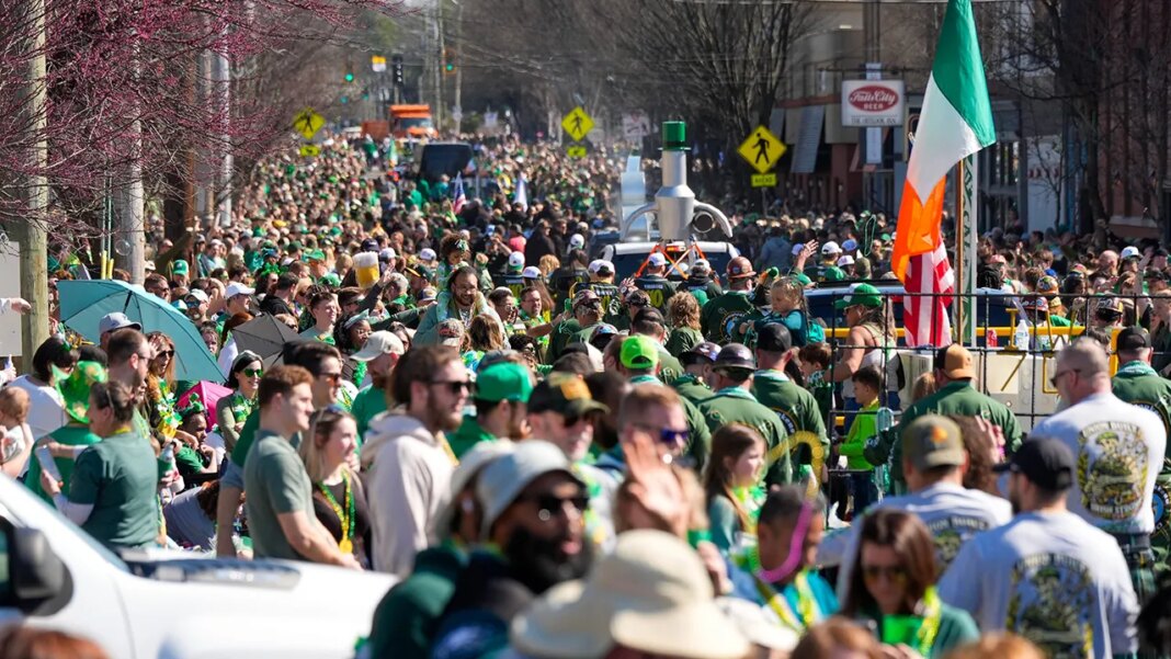 Woman crushed to death under St. Patrick's Day parade float in front of crowds of spectators