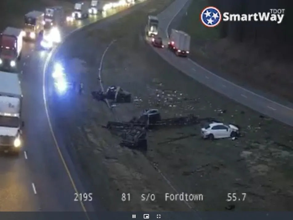 Woman injured, cited after crash shut down I-81 northbound for hours Wednesday night
