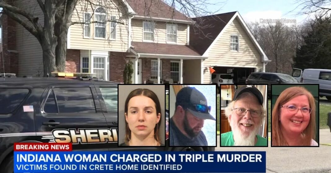 Woman wipes out father of her children and his parents in gun rampage, leaves their bullet-riddled bodies out for cops to find and then heads home: Police