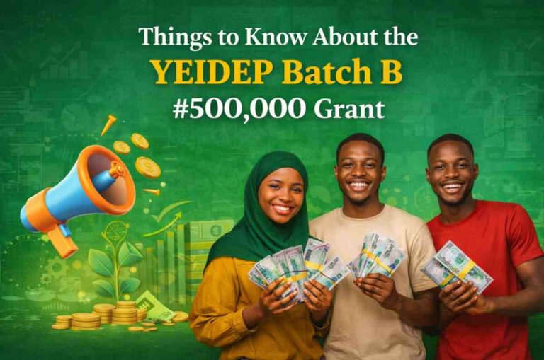 Unlocking Opportunities: Essential Insights on the YEIDEP Batch B 2026 ₦500,000 Grant