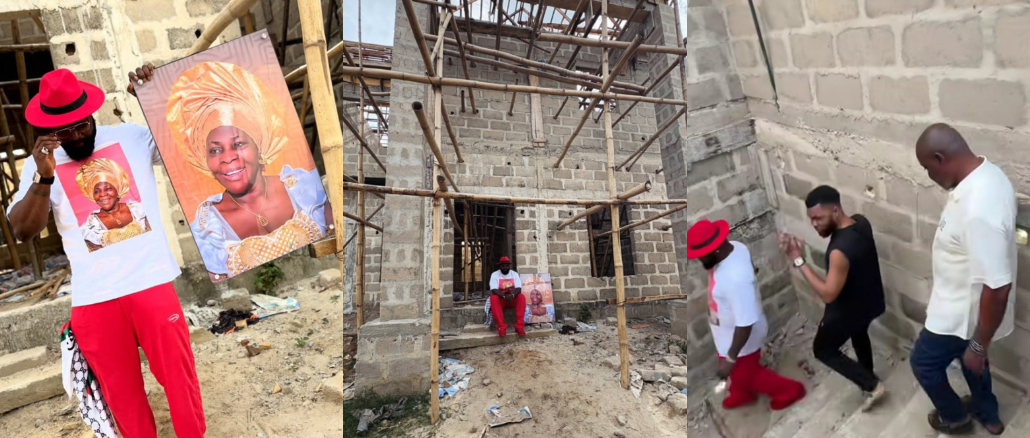 ‘This Will Be Completed Soon'- Harrysong Shows Off House He’s Building for Late Grandma