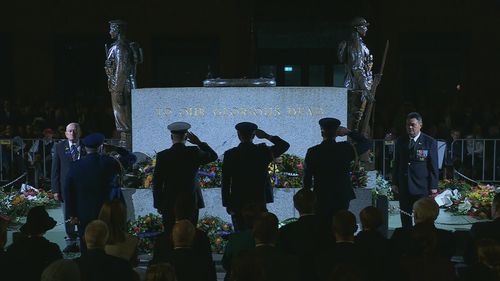 The Anzac Day ceremony