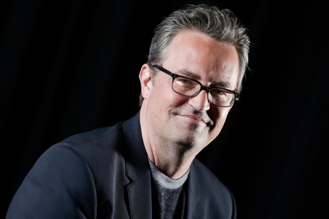 FILE - Matthew Perry poses for a portrait in New York on Feb. 17, 2015. (Photo by Brian Ach/Invision/AP, File)