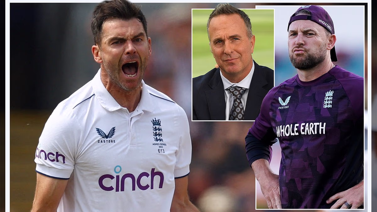 'We should NEVER put anyone on the scrapheap - how can England possibly ignore Jimmy Anderson?': MICHAEL VAUGHAN hits out at Bazball's 'vibes coaching', the one player he'd drop and why it's time for players to get 'down and dirty'