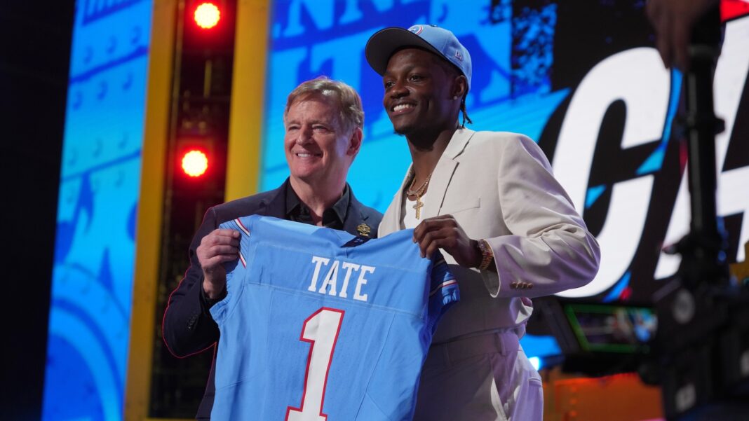 2026 NFL Draft: Ohio State wide receiver Carnell Tate, whose mother Ashley Griggs died in Chicago shooting, drafted No. 4 overall