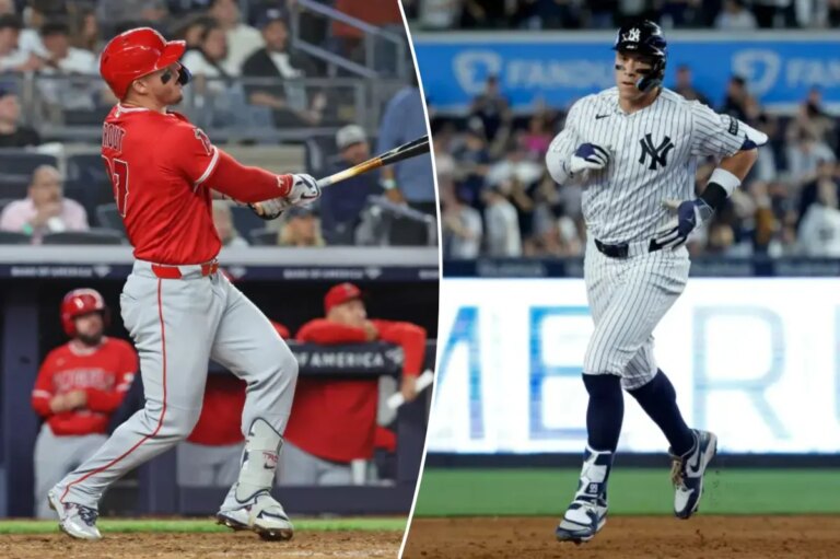 Aaron Judge and Mike Trout Light Up the Field with Spectacular Home Runs