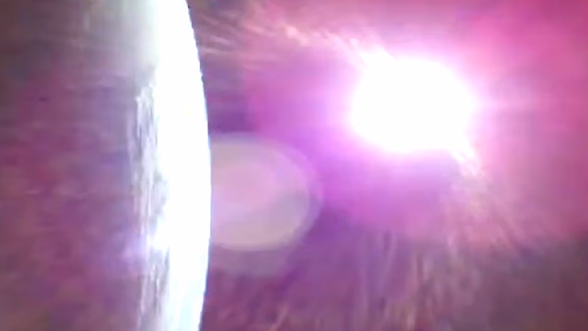 Astronauts give first interview from space as they head towards moon