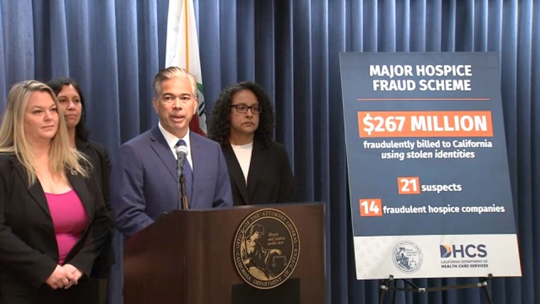 California officials charge 21 people in hospice fraud ring exceeding $250 million