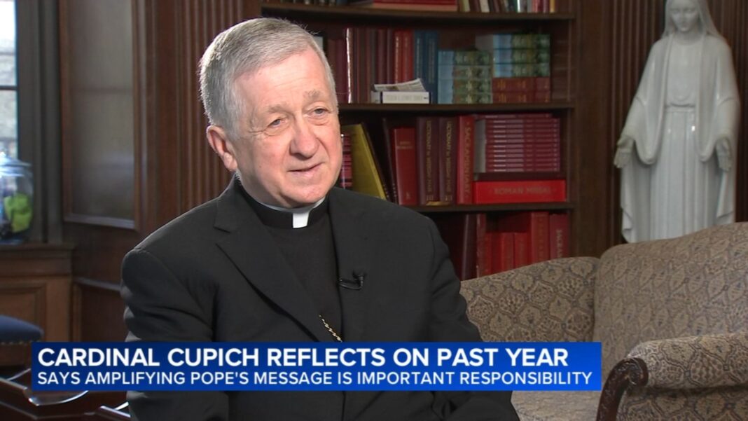 Cardinal Blase Cupich reflects 1 year after Pope Francis' death, speaks on Donald Trump-Pope Leo feud over Iran war