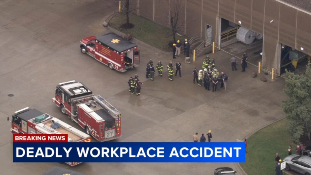 Carol Stream accident today: Worker killed in crane accident at S&S International warehouse at 457 Saint Paul Blvd.