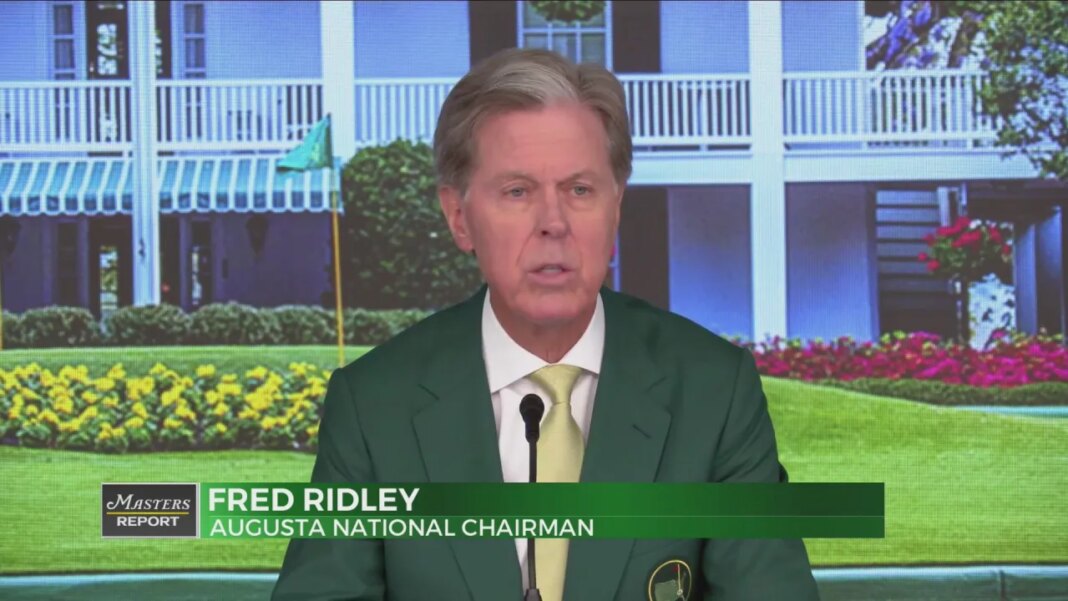 Chairman Fred Ridley gives annual address before 90th Masters Tournament
