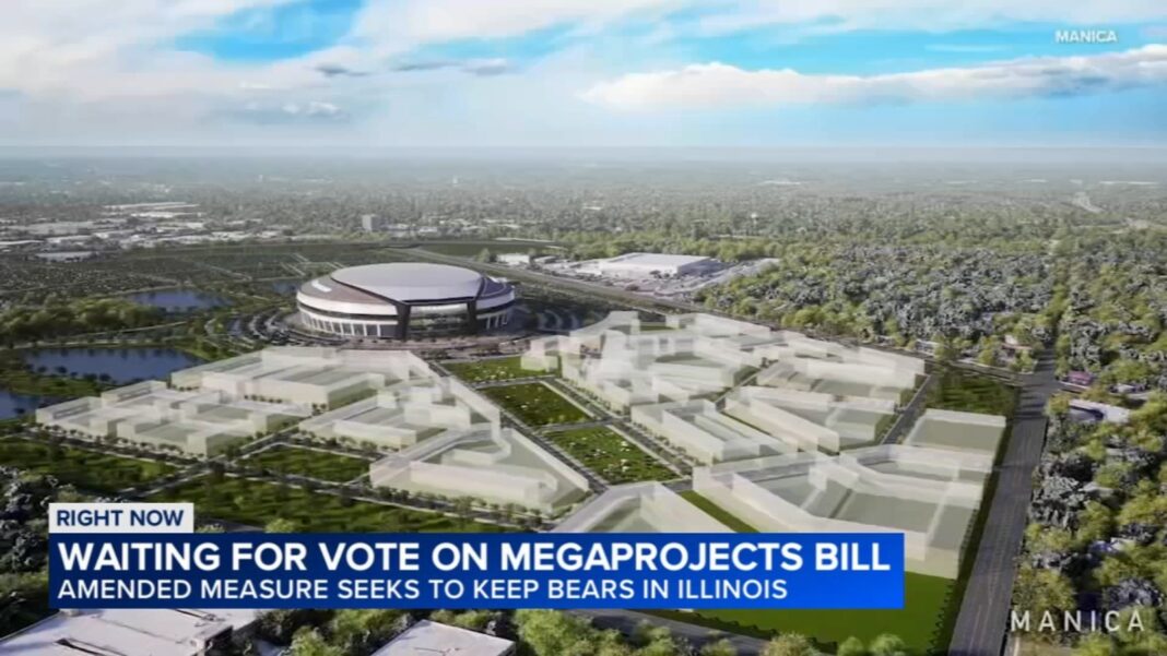 Chicago Bears stadium news: Amended 'megaprojects' bill passes Illinois House, could keep Bears stadium in state
