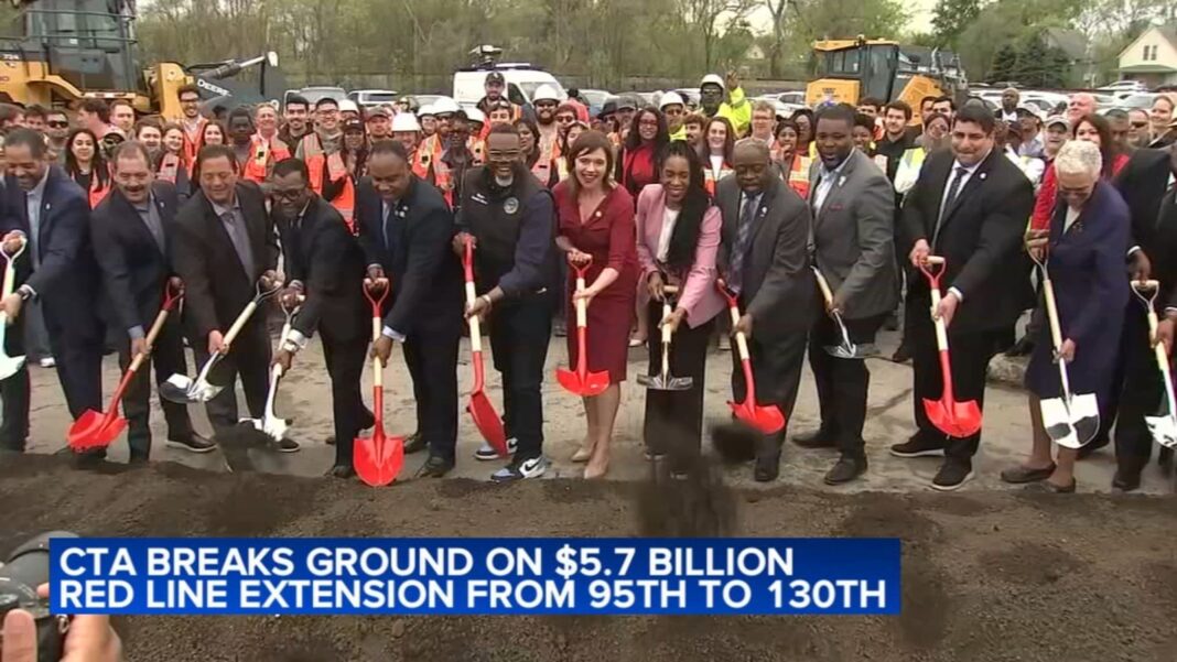 Chicago, Illinois officials break ground on CTA Red Line Extension Project on South Side