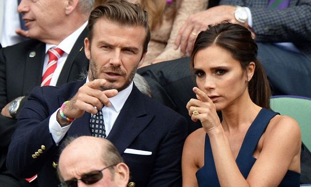 David and Victoria take their place in the Royal Box
