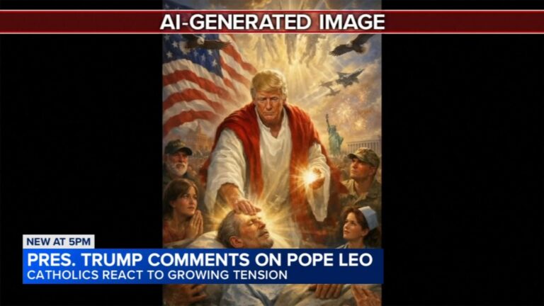 Controversial AI Image of Trump as Pope Sparks Backlash Among Chicago Catholics on Truth Social