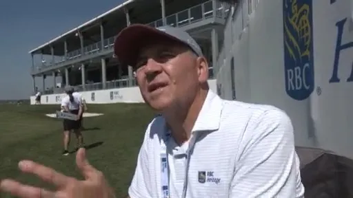 Double amputee travels from states away to volunteer at RBC Heritage