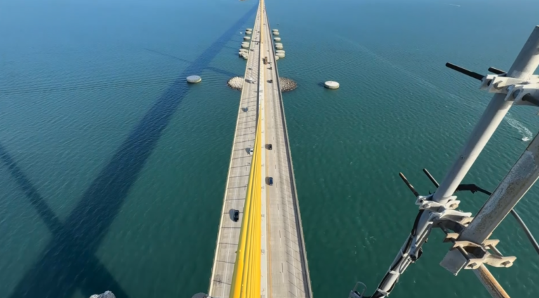 FDOT Unveils Rare Inside View from Atop Iconic Sunshine Skyway Bridge