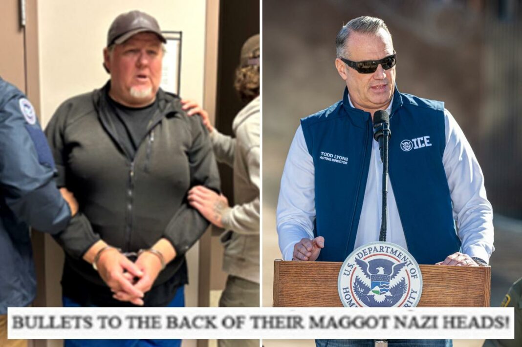 Feds bust convicted murderer who said 'Nazi maggot' ICE agents should be 'executed'