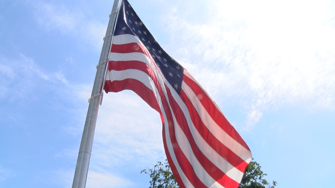 Flag sale in Johnson City to support veterans, help repair Tannery Knobs flag